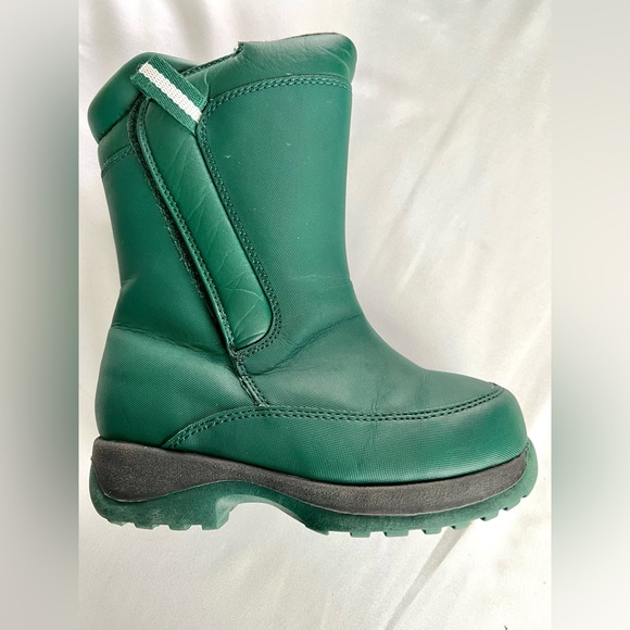 Boy/Girl Kids Lands’ End Green Garçon Snowboots - Picture 2 of 8
